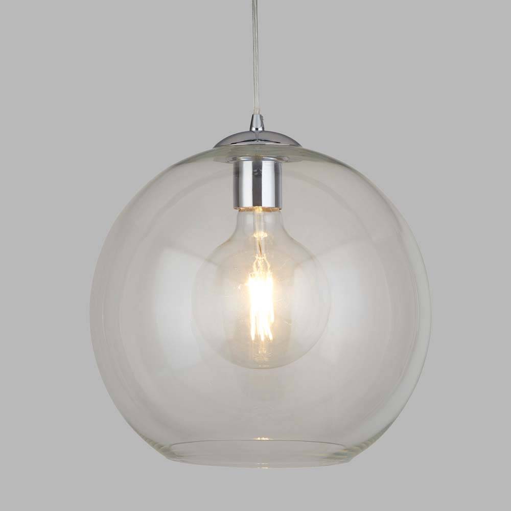 Decken Pendel Hänge Leuchte Chrom Flur Büro Ess Schlaf Wohn Zimmer Beleuchtung