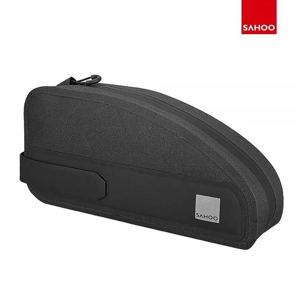 SAHOO 122032 Fahrradrahmen Fahrradtasche mit Reißverschluss 1L schwarz