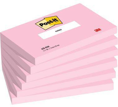 Post-it Notes 655-PNK 127x76 mm 100B flamingopi 6St