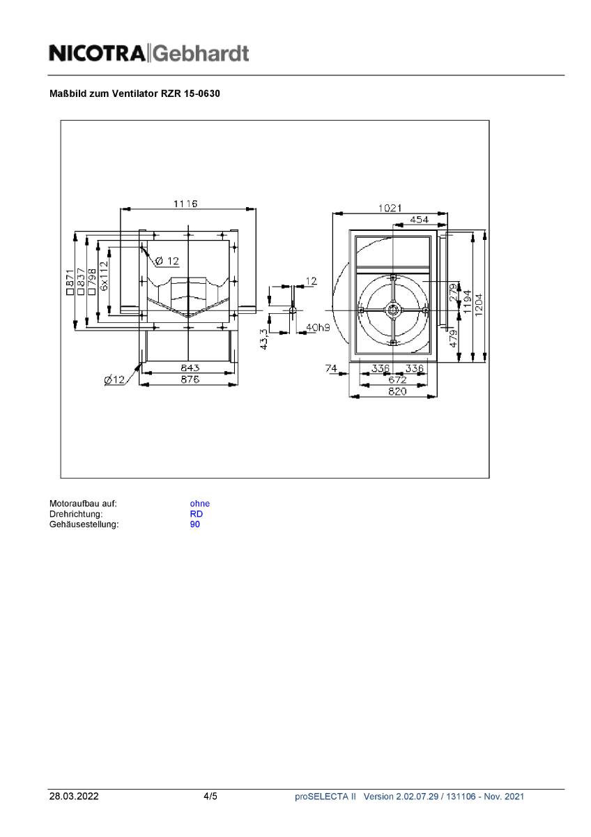 Nicotra-Gebhardt Ventilator RZR-15-0630