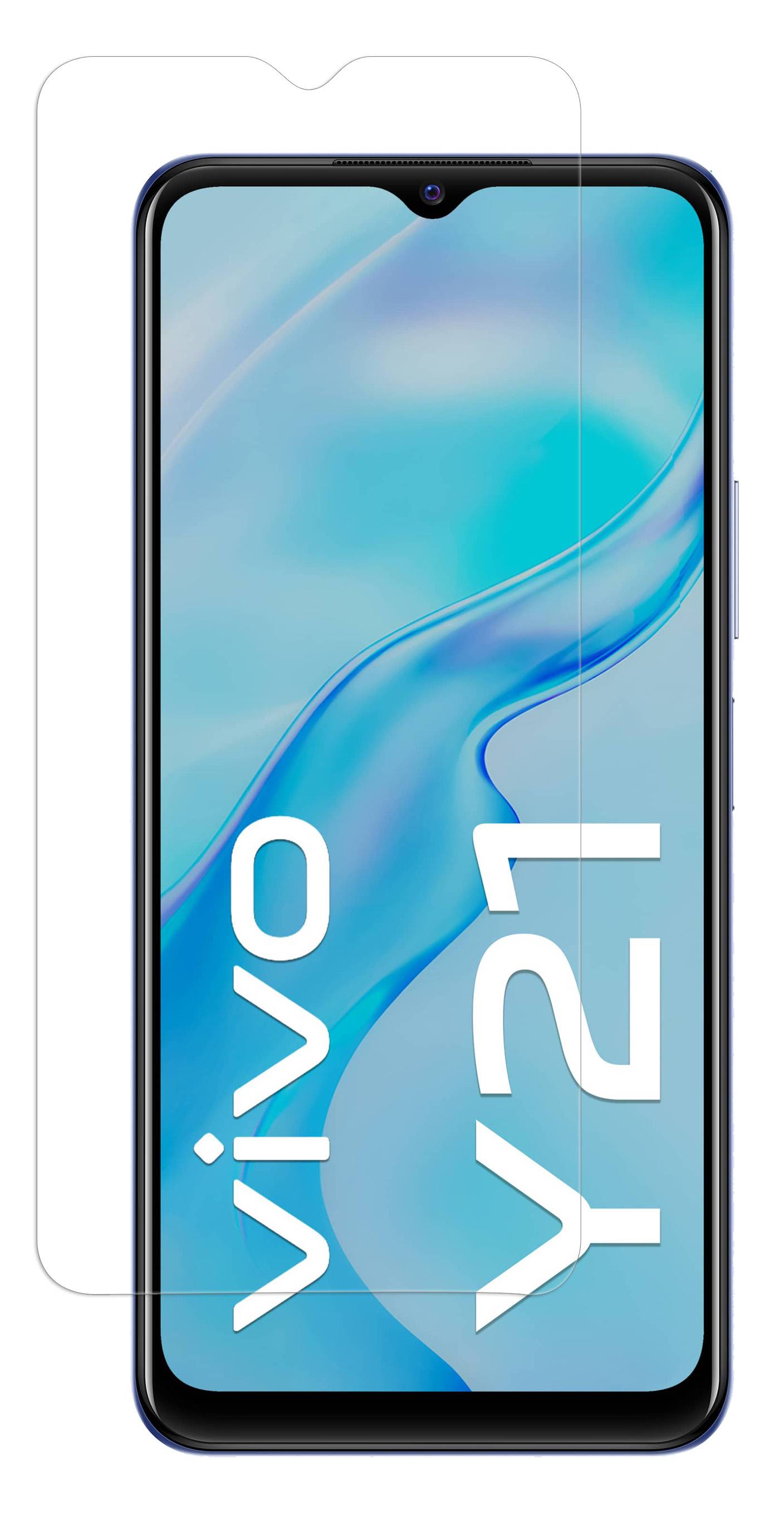 3X Schutzglas 9H kompatibel mit Vivo Y21 Displayschutzfolie Schutzfolie Passgenau Glas