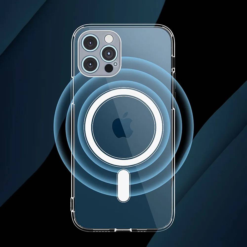 Schutzhülle Cover Magnetische Hülle Clear Handyhülle kompatibel mit iPhone 13 Pro Max