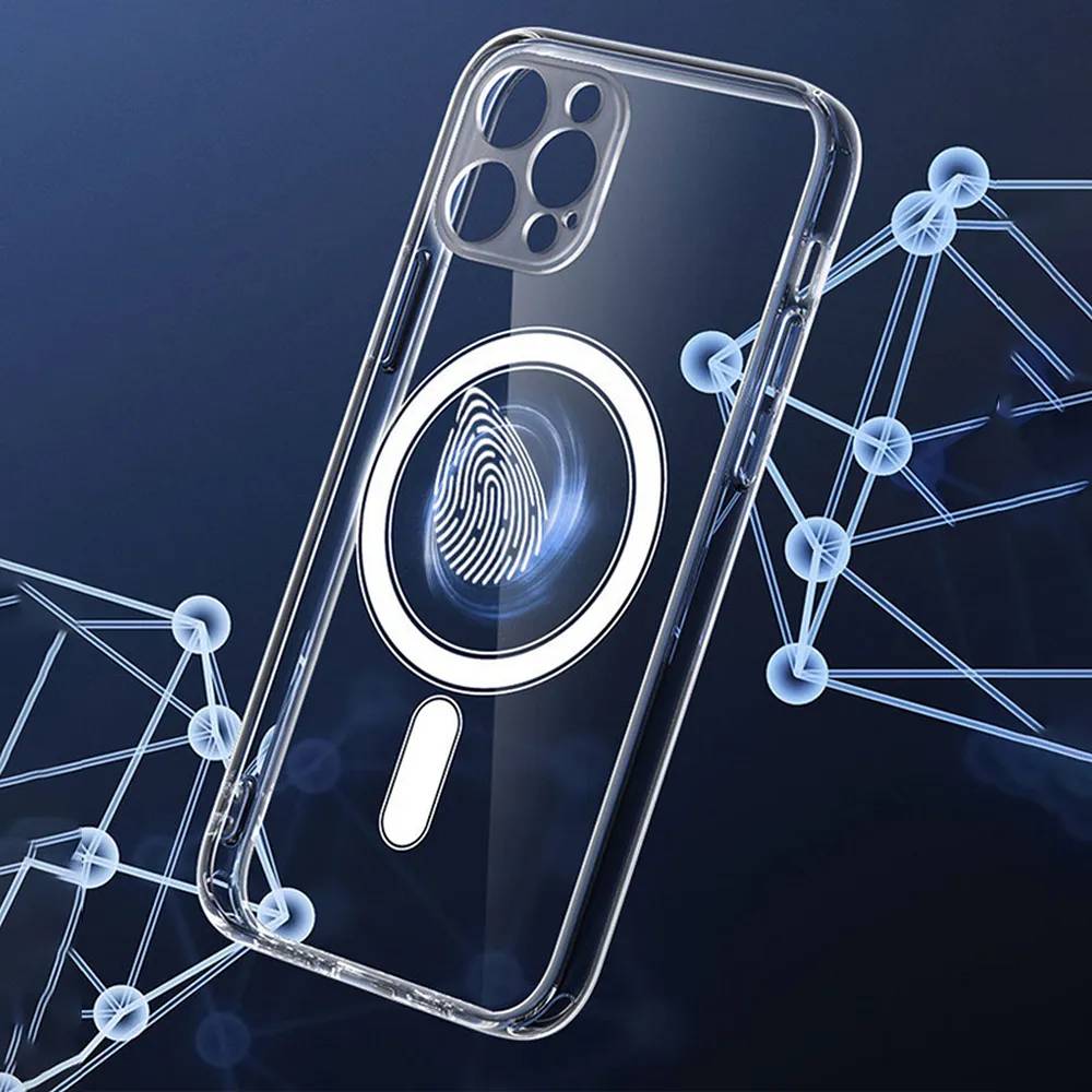 Schutzhülle Cover Magnetische Hülle Clear Handyhülle kompatibel mit iPhone 13 Pro Max