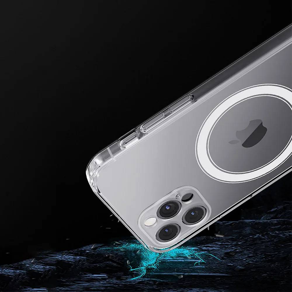 Schutzhülle Cover Magnetische Hülle Clear Handyhülle kompatibel mit iPhone 13 Pro Max