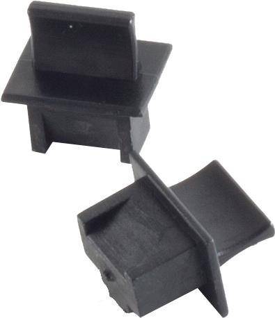 Helos RJ45 Staubschutz/Blindstopfen schwarz VPE 100 - Patch-Panel