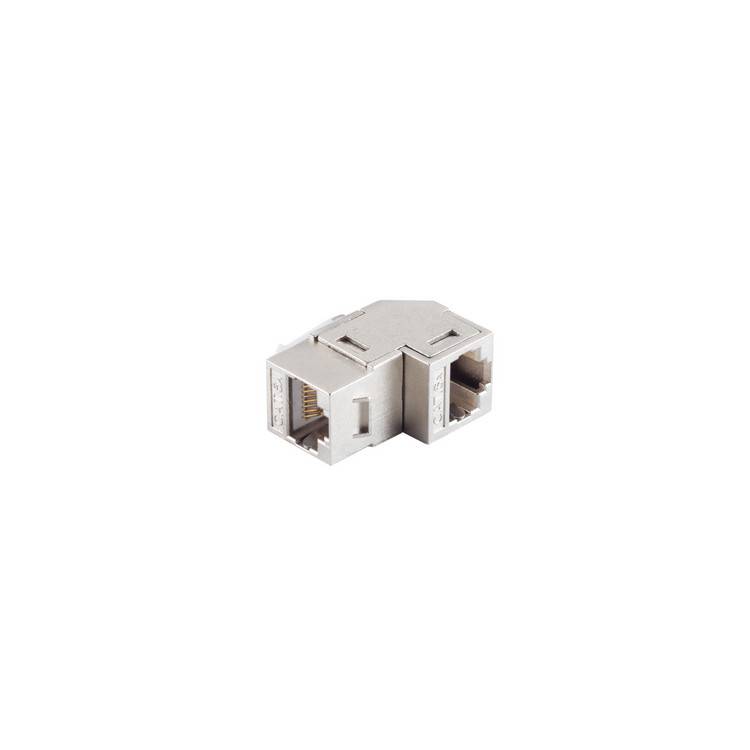 Netzwerk Adapter-Keystone RJ45 Verbinder, CAT 6A, Winkel, STP