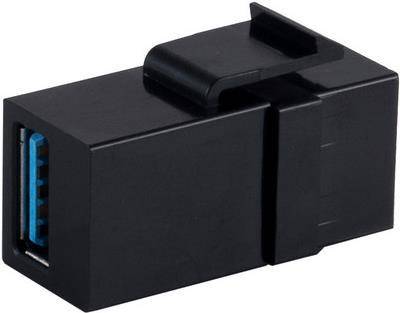 S/CONN maximum connectivity Netzwerk Adapter-Keystone Verbinder USB-A-Buchse 3.0, 5Gbps (08-10041)