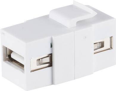 S/CONN maximum connectivity Netzwerk Adapter-Keystone Verbinder USB-A-Buchse 2.0, 480Mbps (08-10043)