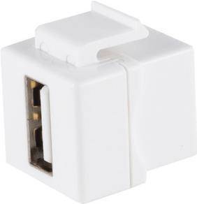 S/CONN maximum connectivity Netzwerk Adapter-Keystone Verbinder USB-A-Buchse 2.0, 480Mbps, kurze Version (08-10044)