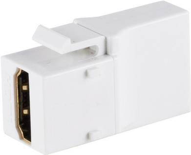 S/CONN maximum connectivity Netzwerk Adapter-Keystone Verbinder HDMI-A-Buchse 18Gbps, Winkel (08-10051)