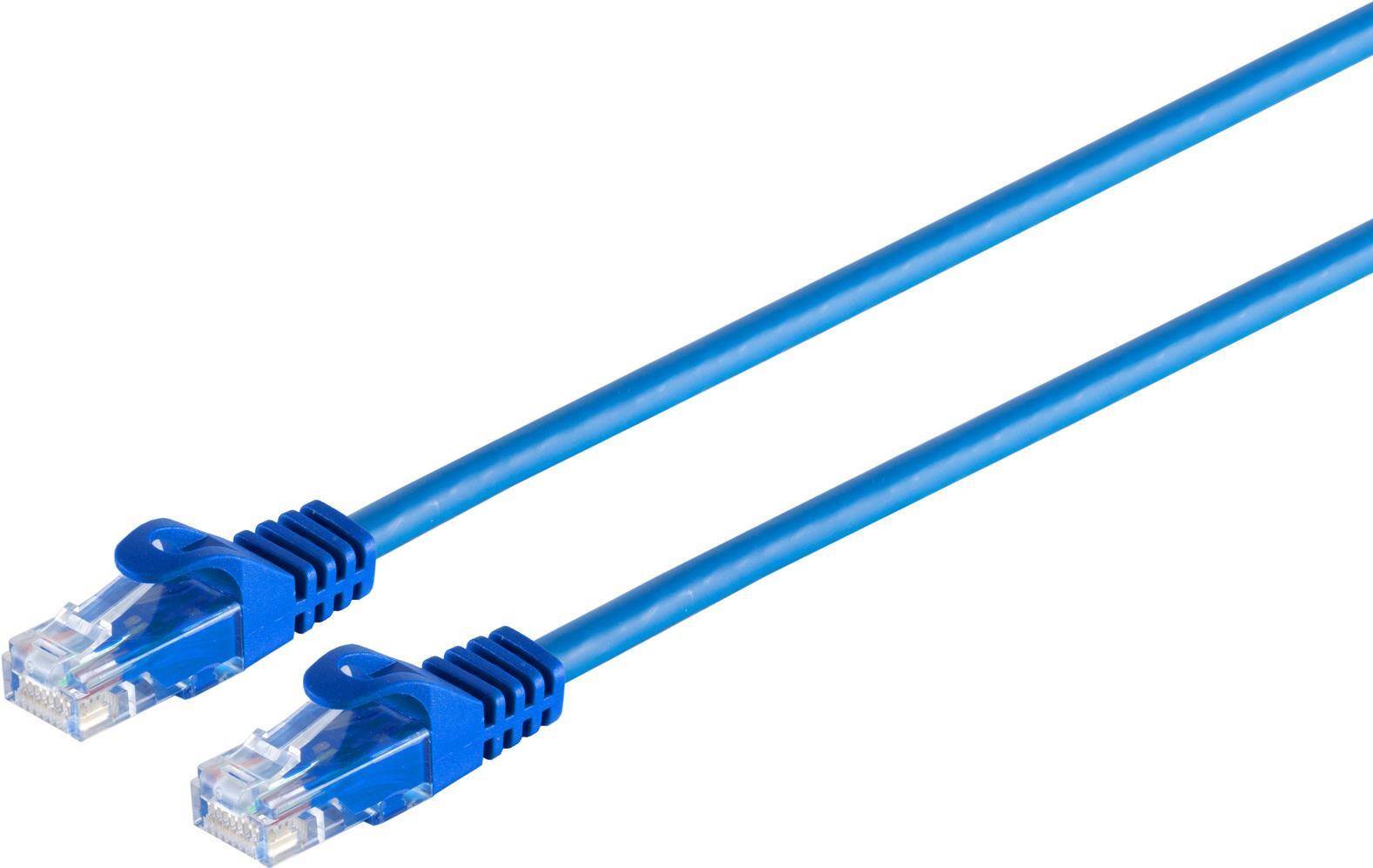 S/CONN maximum connectivity Netzwerkkabel-RJ45 Patchkabel U/UTP mitCat.7 Rohkabel blau 20m (08-35091)