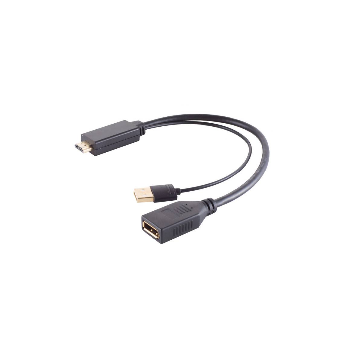 HDMI-A Adapter, Displayport Buchse, 4K, 30cm