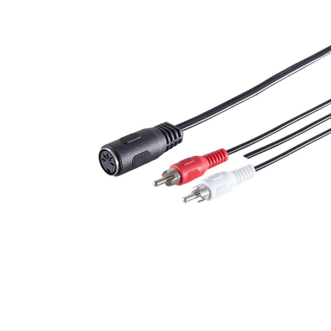 DIN Kabel-5-pol. Buchse/ 2Cinchstecker,Kabels.0,2m