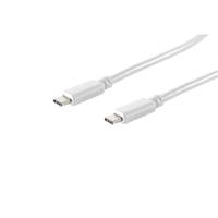 SHIVERPEAKS - S-Conn 13-45026, 1 m, USB C, USB C, USB 3.2 Gen 2 (3.1 Gen 2), 10000 Mbit/s, Weiß
