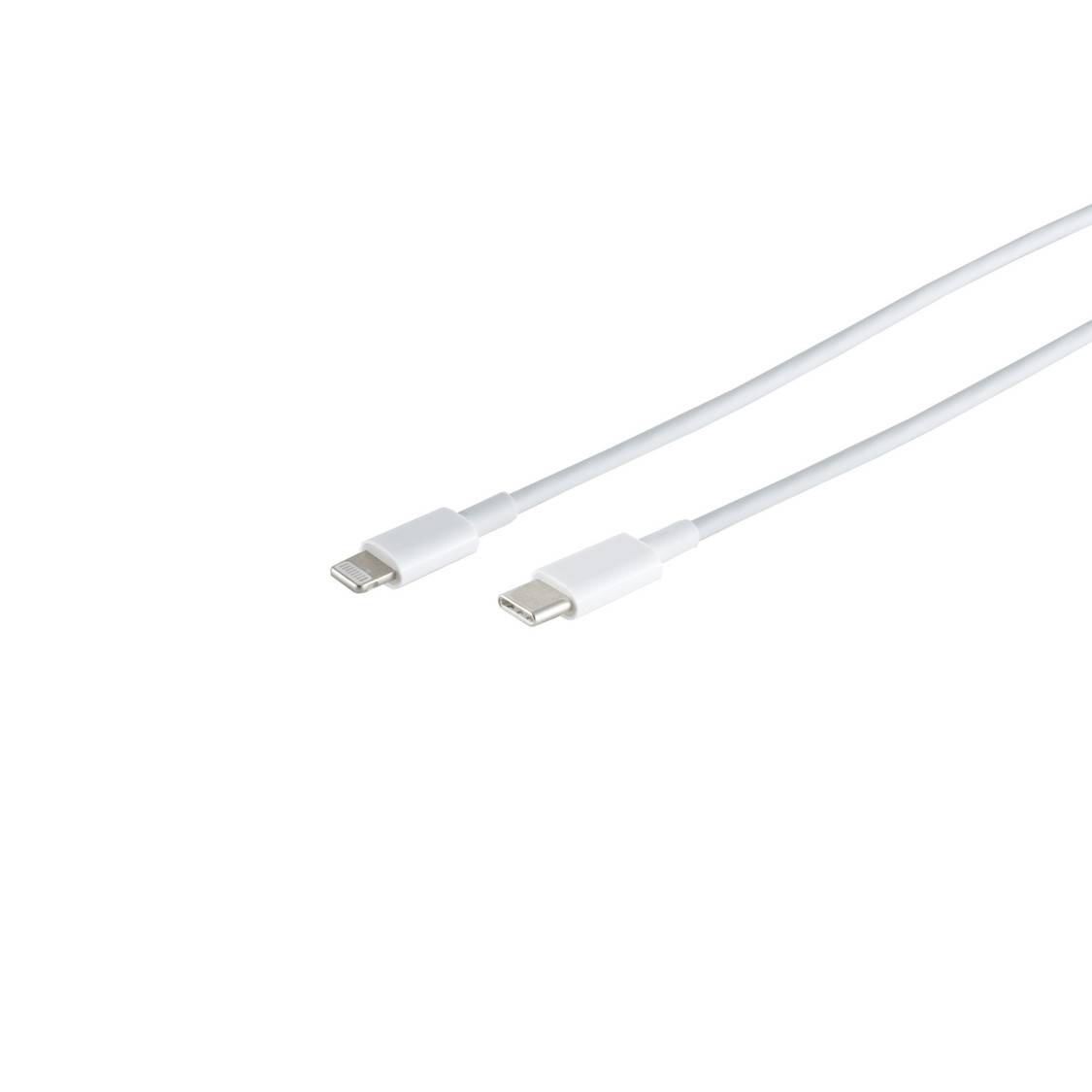 Flexline USB-C auf 8-Pin Ladekabel, weiß, 1,5m