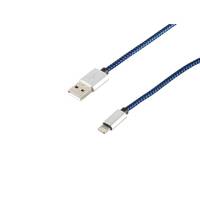 SHIVERPEAKS - S-Conn 14-50022, 2 m, Lightning, USB A, Blau, Gerade, Gerade