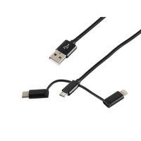 shiverpeaks BS14-50068, 1 m, USB A, Micro-USB B, USB 2.0, 480 Mbit/s, Schwarz