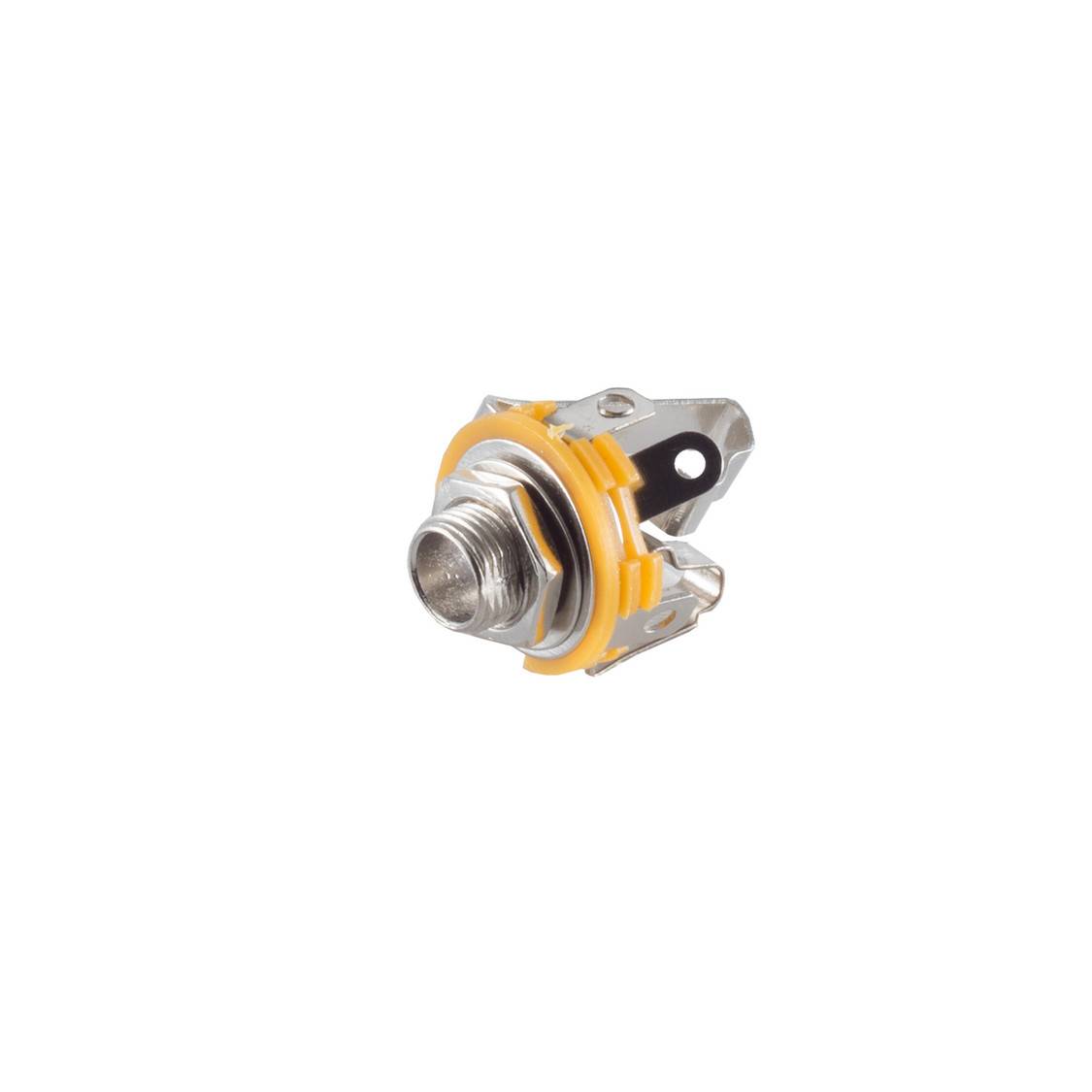 Klinke 6,3 mm Einbaubuchse, Stereo, schwarz