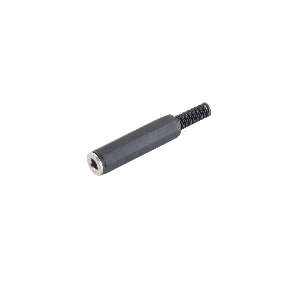 Klinke 6,3 mm Kupplung, Mono, Metall, schwarz
