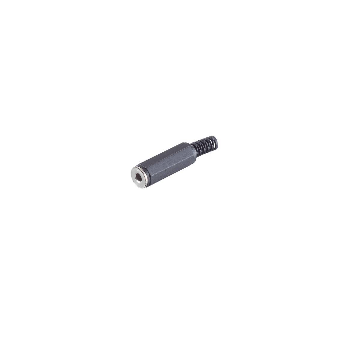 Klinke 3,5 mm Kupplung, Stereo, schwarz