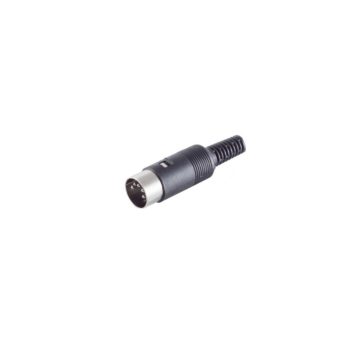 DIN 5-polig Stecker, schwarz