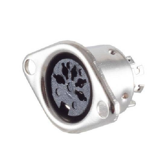 Audio / MIDI DIN Dioden-Einbaubuchse, 5-pol., metall