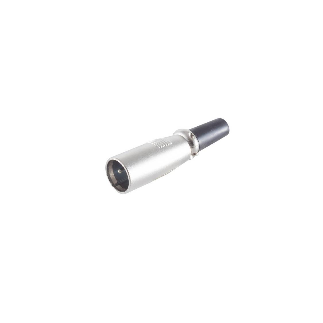 XLR Stecker, mit Zugentlastung, transparent