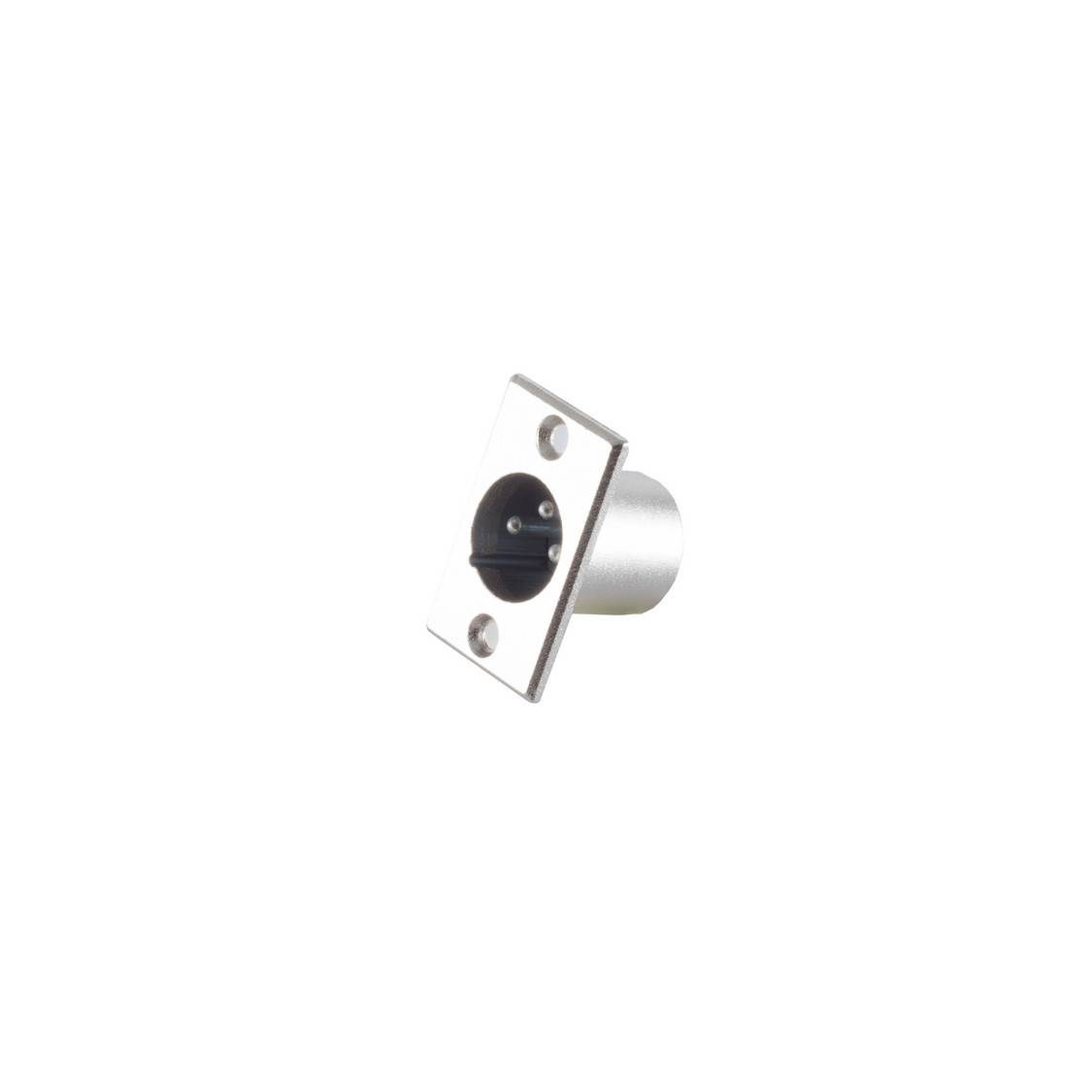 XLR Einbaustecker, 3-polig, Metall