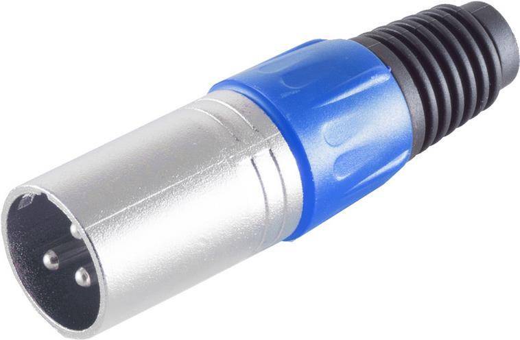 S/CONN maximum connectivity XLR-Stecker, blau (55002-B)