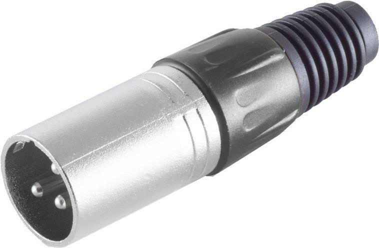 S/CONN maximum connectivity XLR-Stecker, schwarz (55002-S)