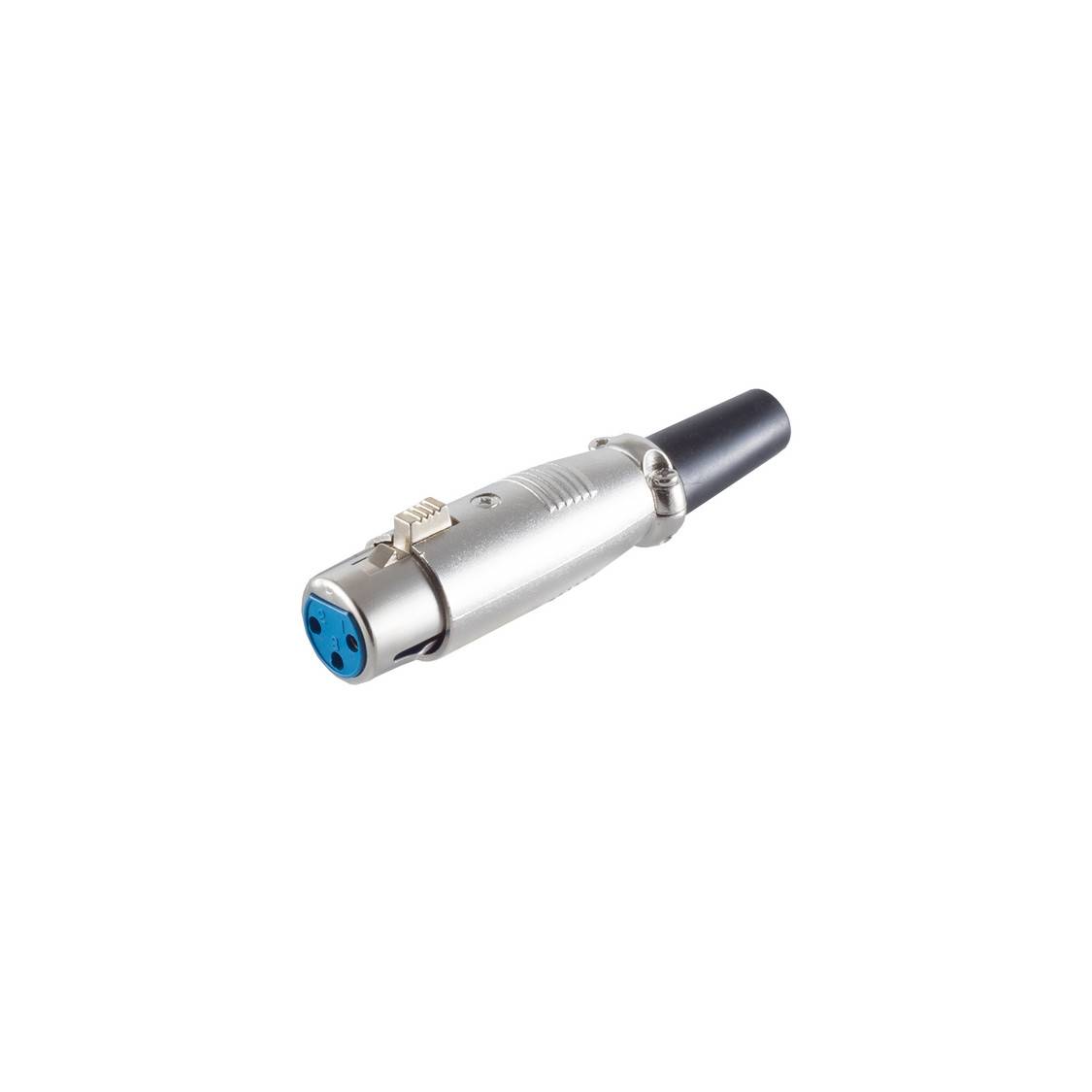 XLR Kupplung, mit Zugentlastung, transparent