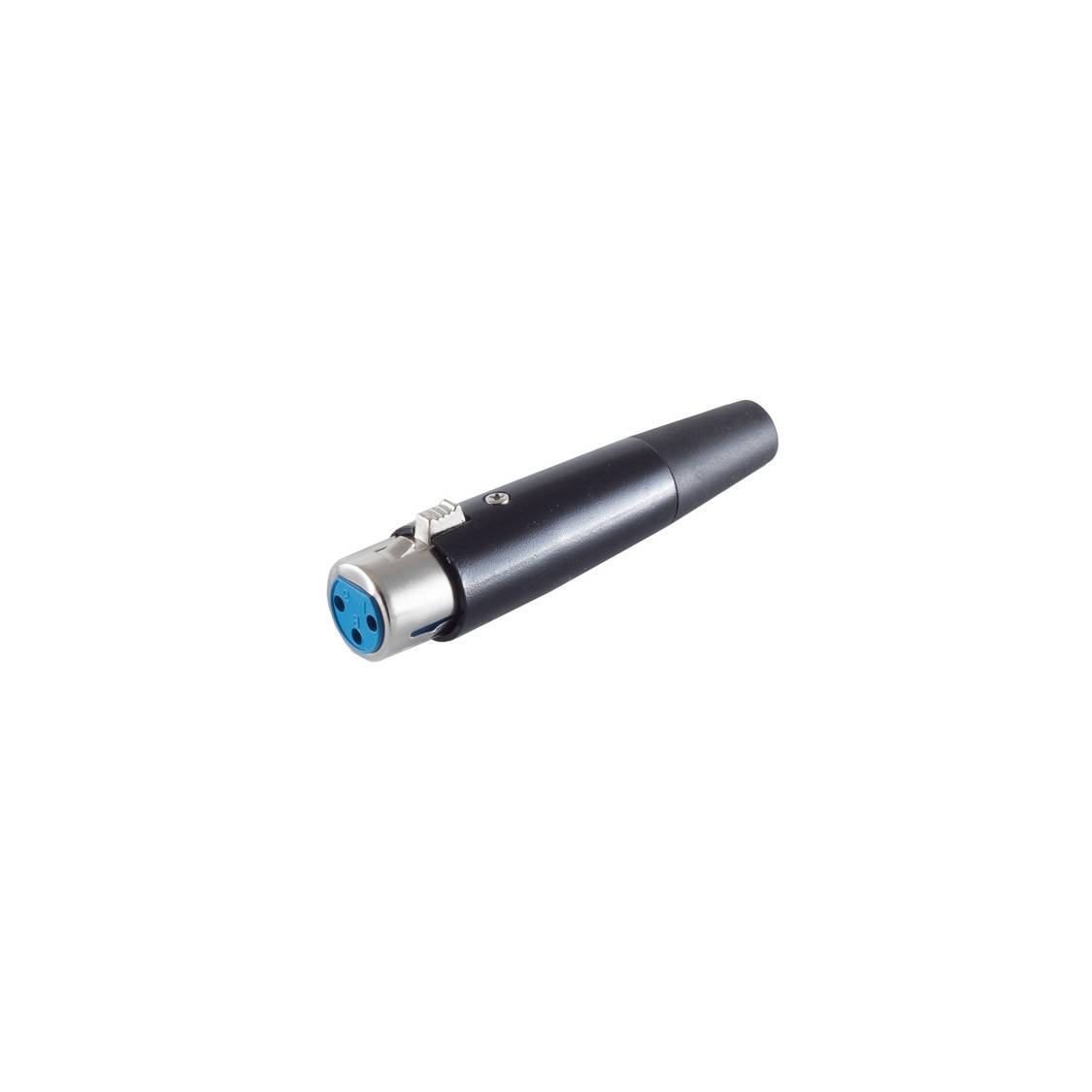 XLR Kupplung, Metall, schwarz