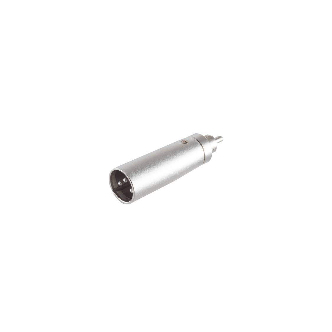 XLR Stecker auf Cinch Stecker Adapter, silber