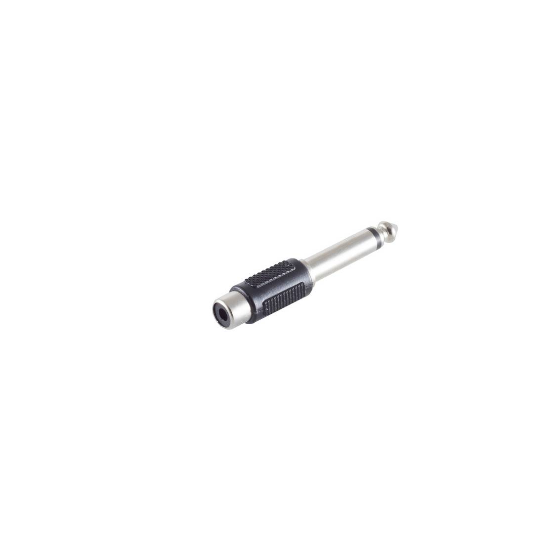 Klinke 6,3 mm Stecker auf Cinch Buchse Adapter, Mono