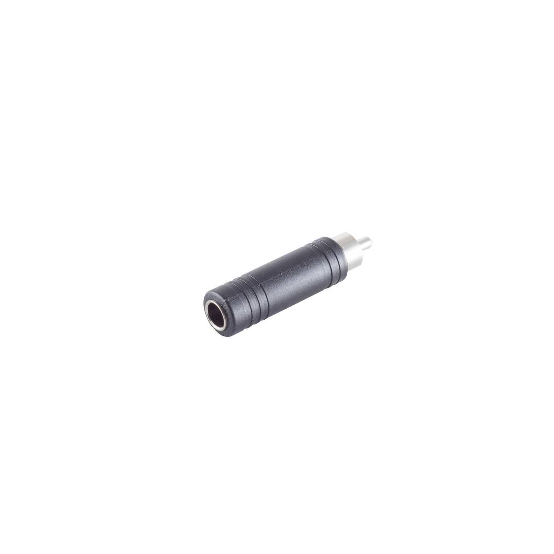 Cinch Stecker auf Klinke 6,3 mm Buchse Adapter, Mono