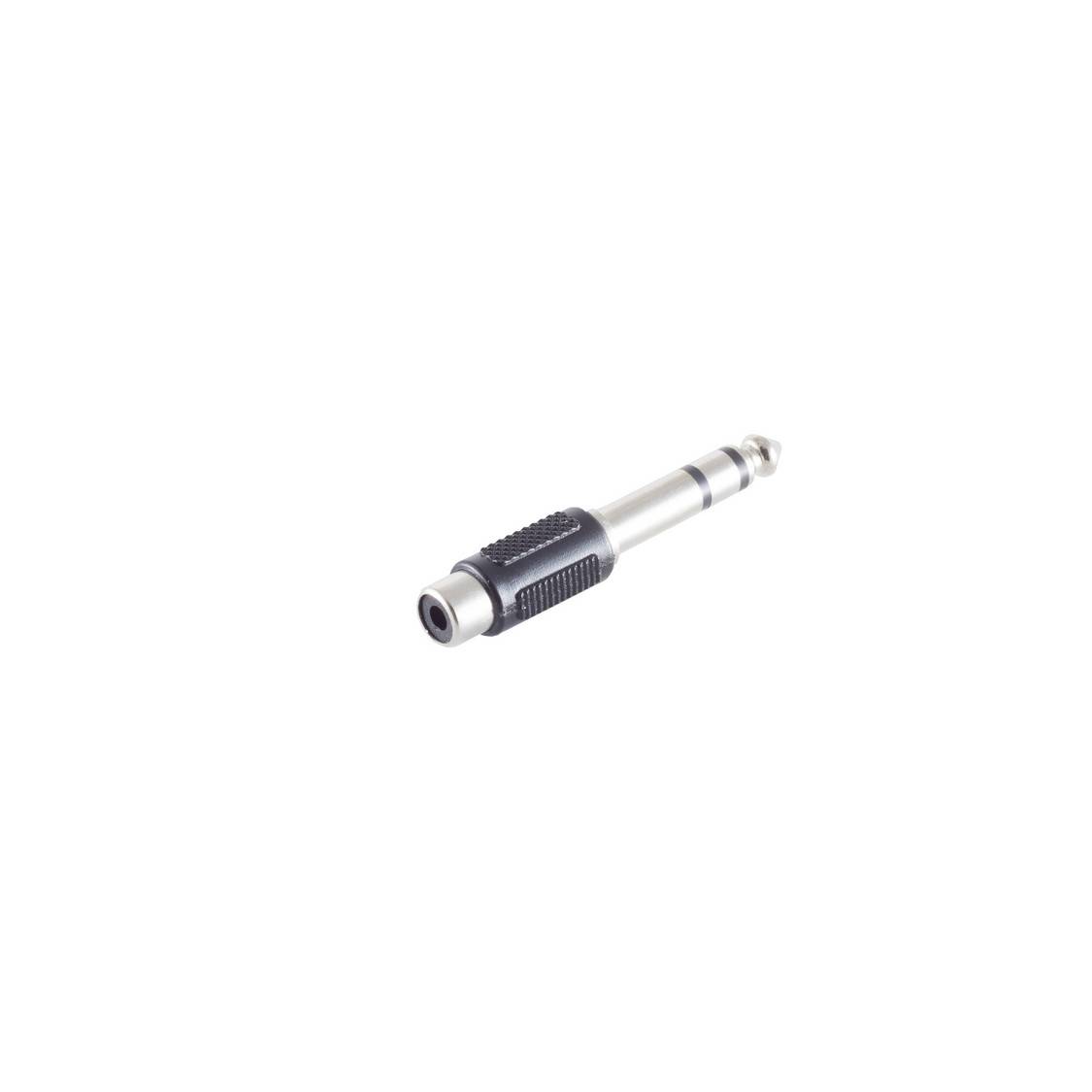 Klinke 6,3 mm Stecker auf Cinch Buchse Adapter, Stereo