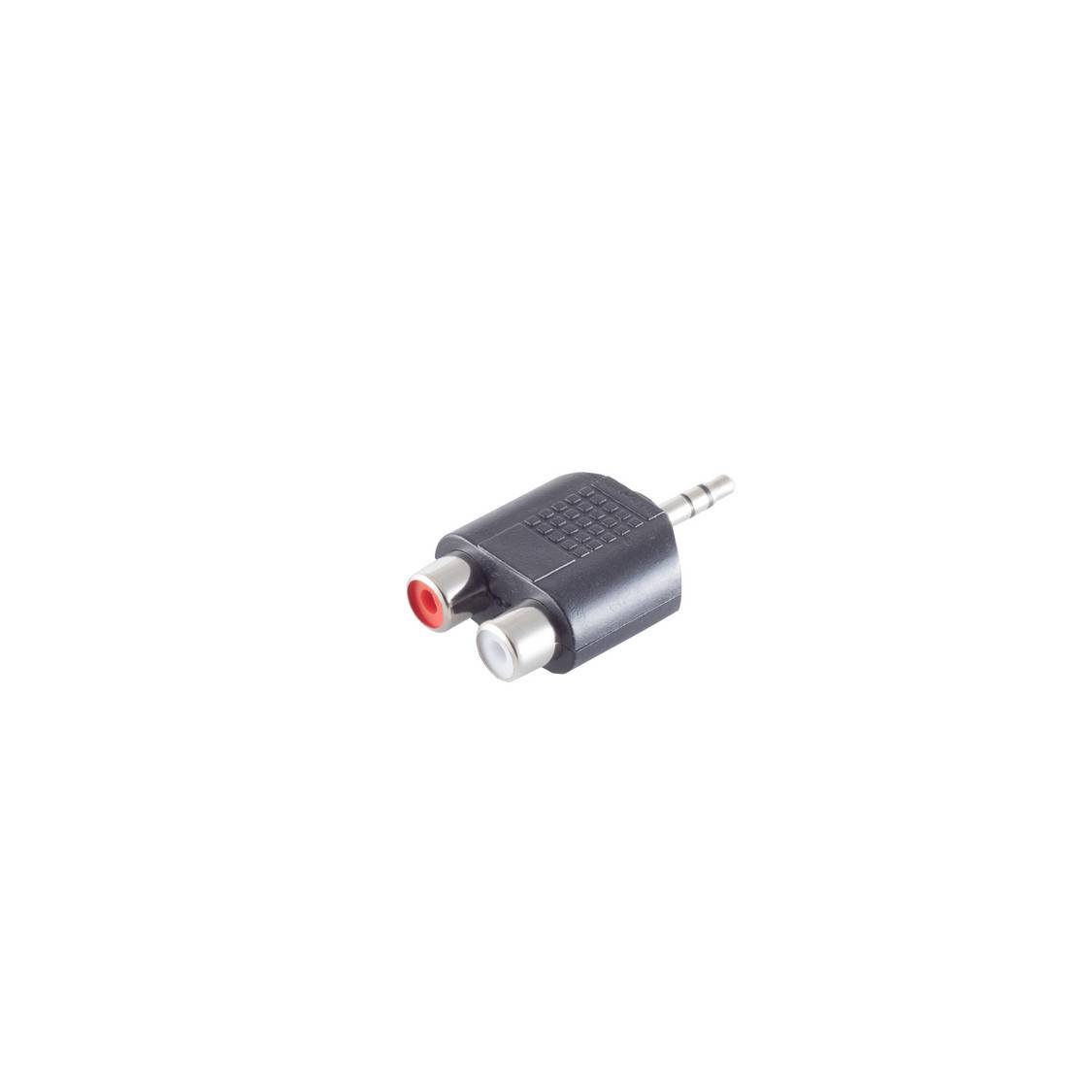 Klinke 3,5 mm Stecker auf 2x Cinch Buchse Adapter, Stereo