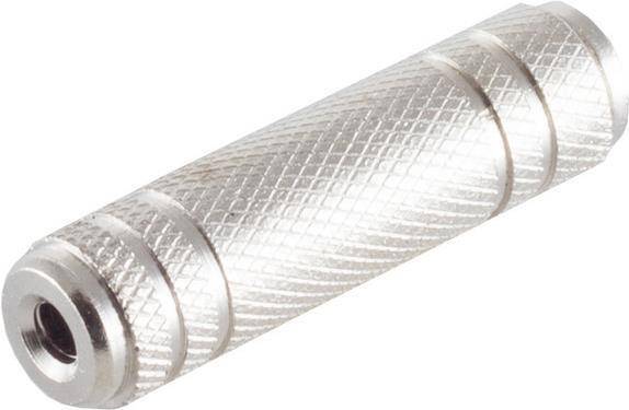 S/CONN maximum connectivity Adapter, Klinkenkupplung Stereo 3,5mm auf Klinkenkupplung Stereo 3,5mm, Metall (57114-M)