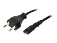 Helos - Stromkabel - power IEC 60320 C7 zu Eurostecker (M)