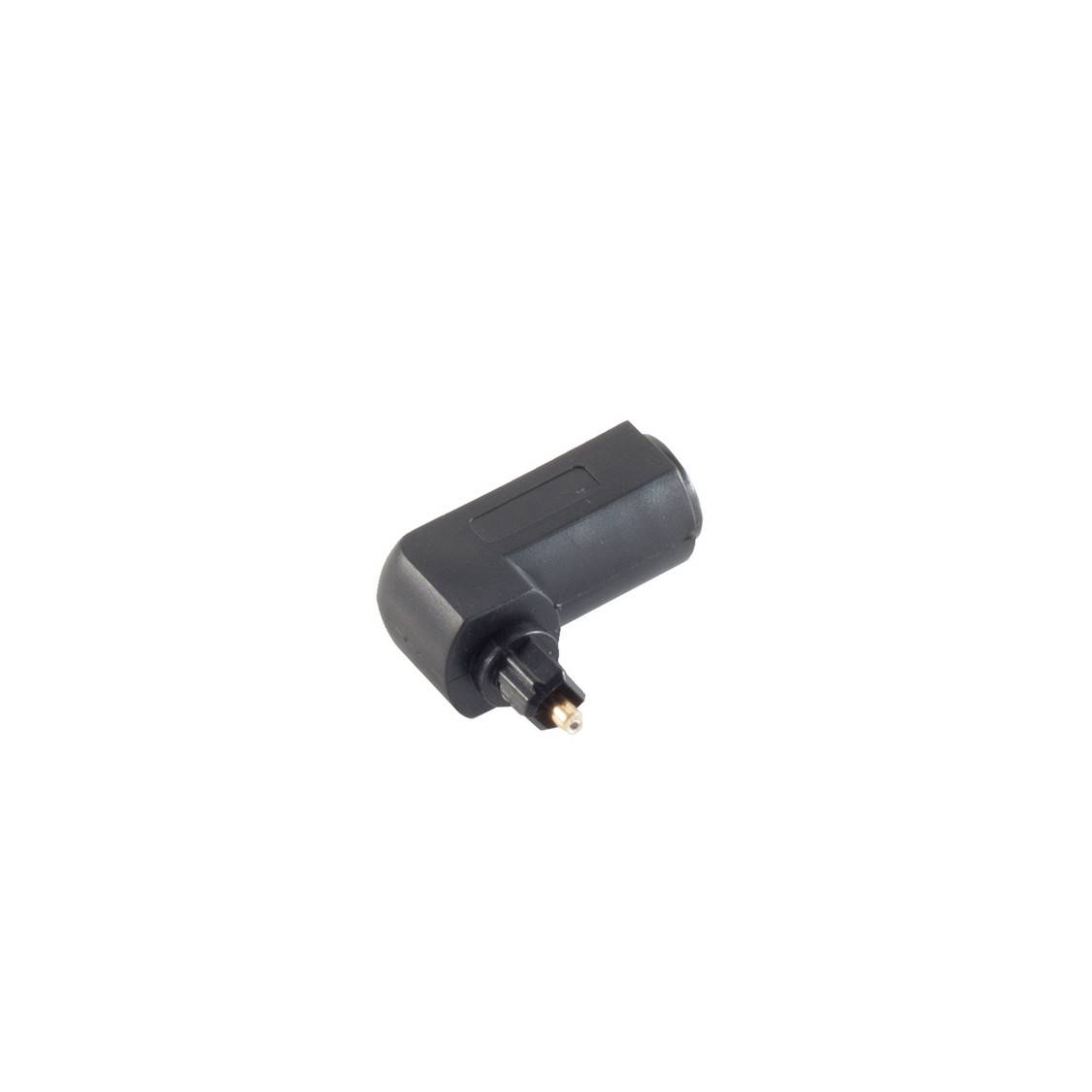 Toslink Stecker auf Toslink Buchse Adapter, gewinkelt