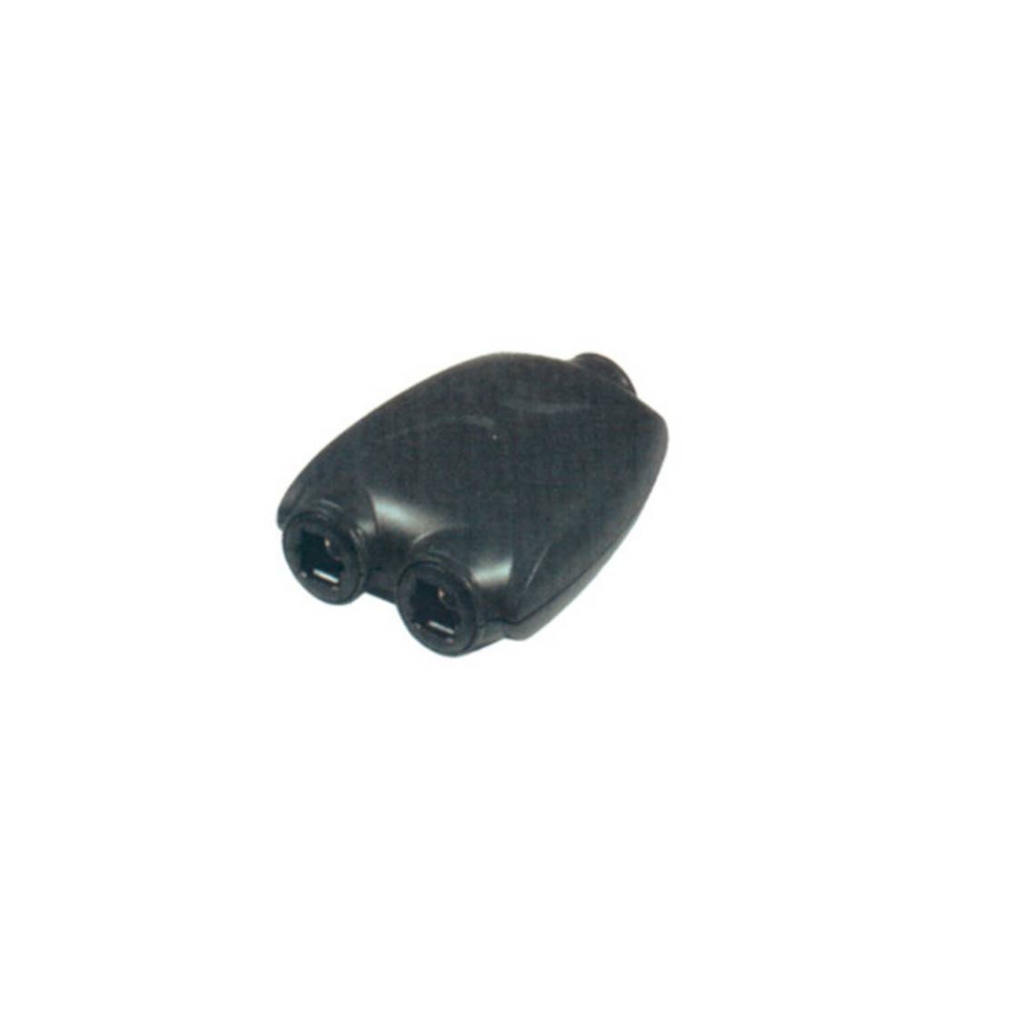 Toslink Buchse auf 2x Toslink Buchse Adapter, schwarz