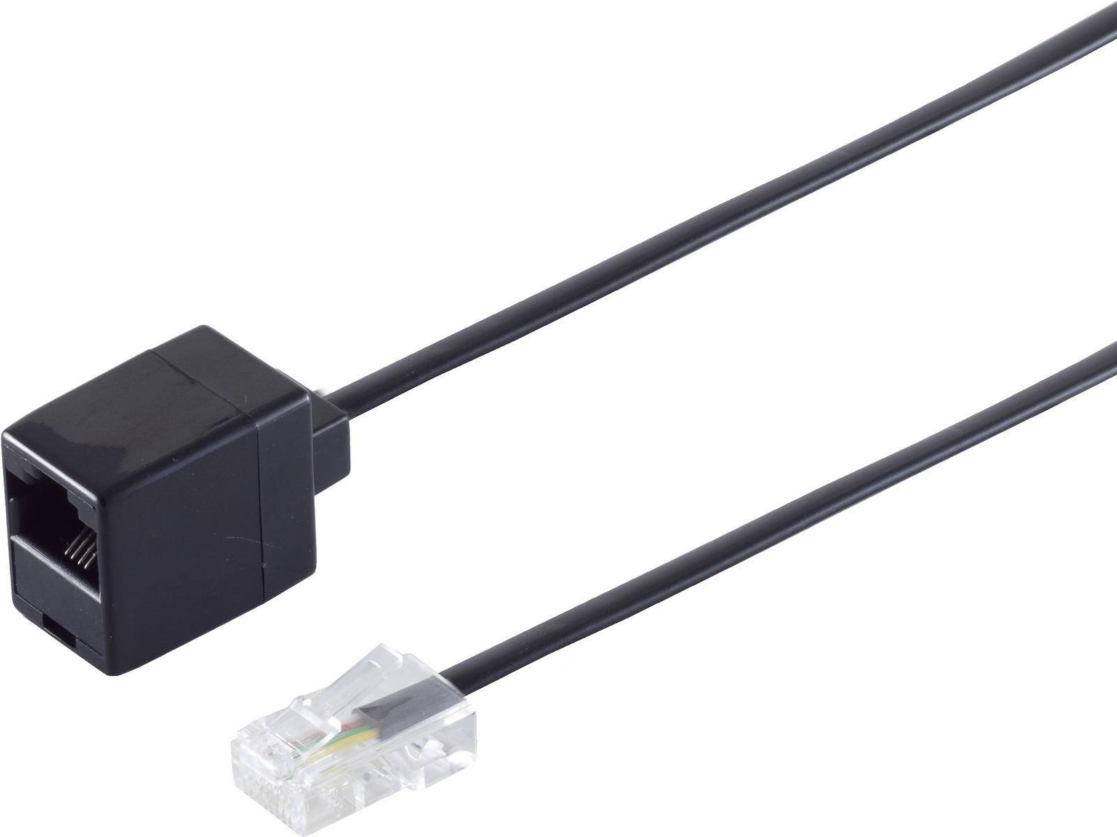 ShiverPeaks S/CONN maximum connectivity Modular RJ ISDN Telefon-Verlängerung-Western-Stecker 8/4 auf Western-Kupplung 8/