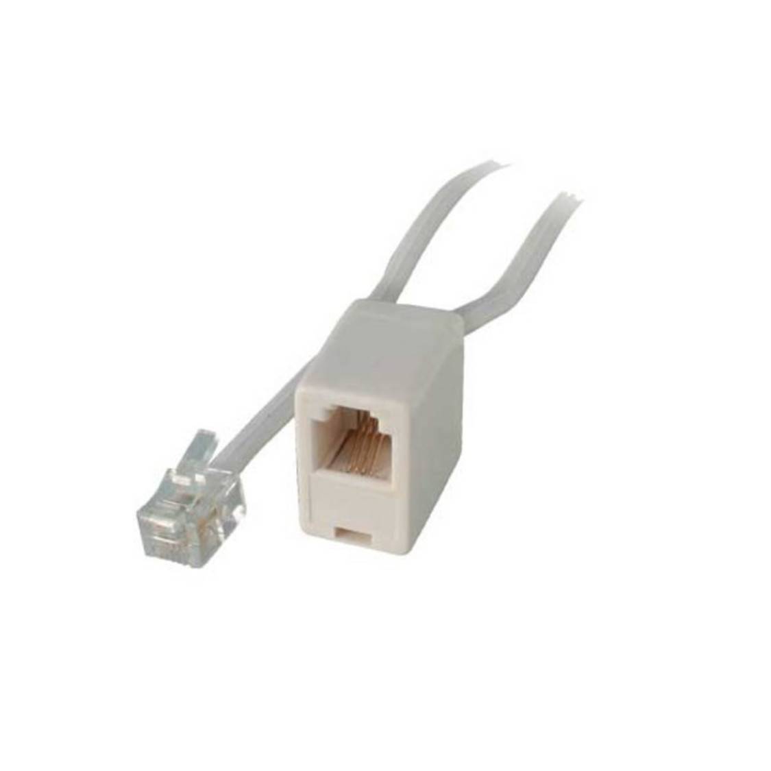 Western-Stecker 8/4 /Western-Kupplung 8/4 weiß 10m