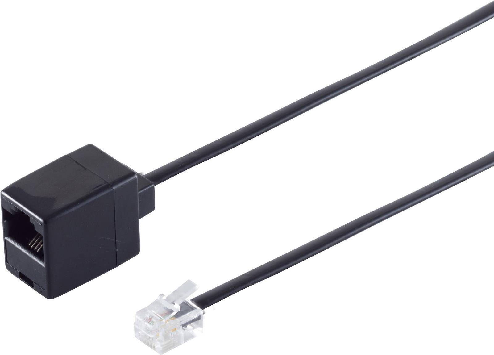 ShiverPeaks S/CONN maximum connectivity Modular RJ ISDN Telefon-Verlängerung-Western-Stecker 6/4 auf Western-Kupplung 6/