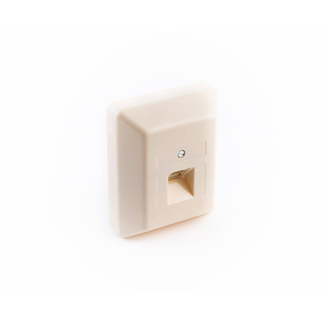 ISDN Dose UAE 1x8, Aufputz, weiß