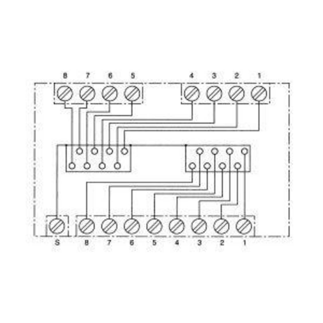 UAE Anschlußdose 8/8 - 8/8 2 Leitungen AP