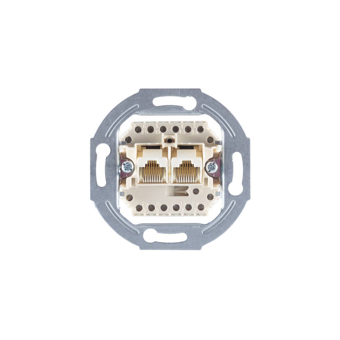 UAE Anschlußdose 8/8-8/8, 2 Amtsltg., UP o. Rahm