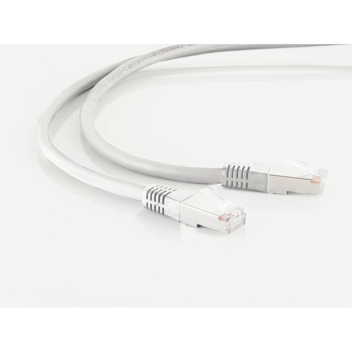 Patchkabel, cat. 5e, SF/UTP, weiß, 10,0m