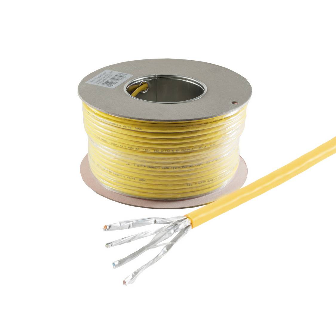 Verlegekabel, cat 7A+, S/FTP, PIMF, 1200 MHz, 100m