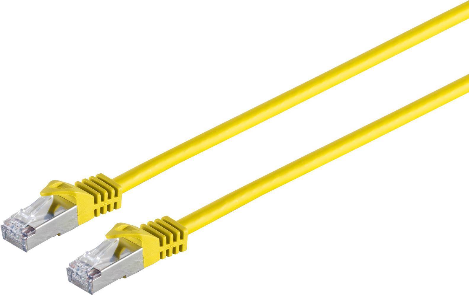 S/CONN maximum connectivity Netzwerkkabel-RJ45 Patchkabel S/FTP,PIMF, RohkabelCat.7 Rohkabel Halogenfrei, gelb, 50,0m (7